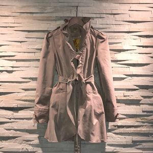 Idra ruffled trench coat from Anthropologie